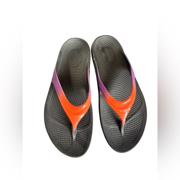 OOFOS WOMENS OOLALA LUXE SUNSET SANDALS SZ 10 - Picture 6 of 8